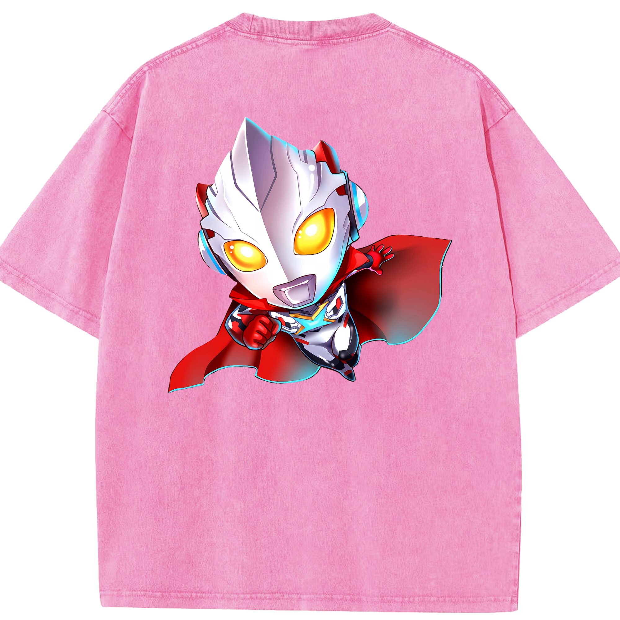 （画像用） ウルトラマン Ultraman 綿100% ヴィンテージ風 半袖Tシャツ（背面プリント）